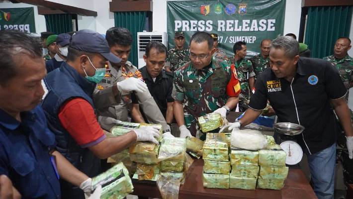 Dandim Letkol Yoyok Wahyudi Ungkap Penemuan Sabu Sabu Seberat 35 Kilogram