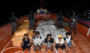 TNI AL Gagalkan Penyebaran Narkoba Internasional: 1,9 Ton Sabu Diselundupkan dalam Kemasan Teh di Kapal Thailand