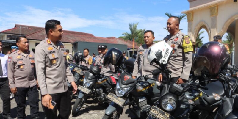 Kapolres Kuningan Lakukan Pengecekan Bhabinkamtibmas