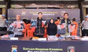 Komplotan Pencuri Lintas Provinsi Dibekuk Polres Kediri Kota, Aksi Terekam CCTV dan Viral di Medsos
