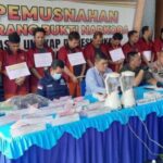 Polda Sumsel Ungkap 19 Kasus Narkoba: 16 Kurir Ditangkap, 11,7 Kg Sabu dan Ribuan Ekstasi Dimusnahkan