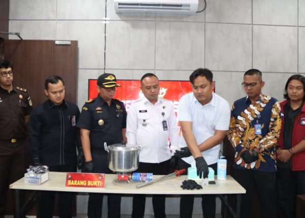 Polisi Bersama Jajaran Gelar Konferensi Pers Terkait Sabu