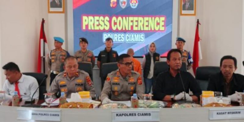 Polres Ciamis Gelar Konferensi Pers