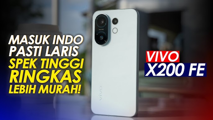 Vivo X200 FE dengan layar punch-hole dan modul kamera belakang triple-lens