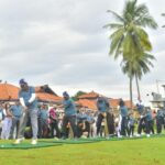 Ansar Ahmad dan Nyanyang Ramaikan Turnamen Golf HUT Bhayangkara ke-79 di Palm Springs Batam