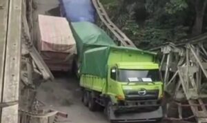 Jembatan Lahat Ambruk Dihantam Truk Batu Bara Overload, Polda Sumsel Lakukan Investigasi