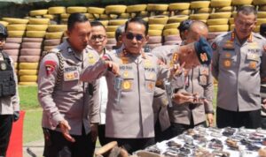 Polda Sumsel Musnahkan 614 Senjata Api Rakitan Hasil Operasi Senpi Musi 2025