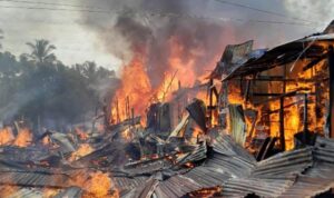 Sijago Merah Mengamuk di Padangsidimpuan, Lima Bangunan Rata dengan Tanah