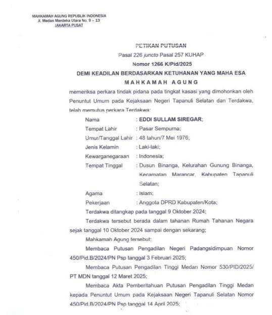 Petikan Putusan
