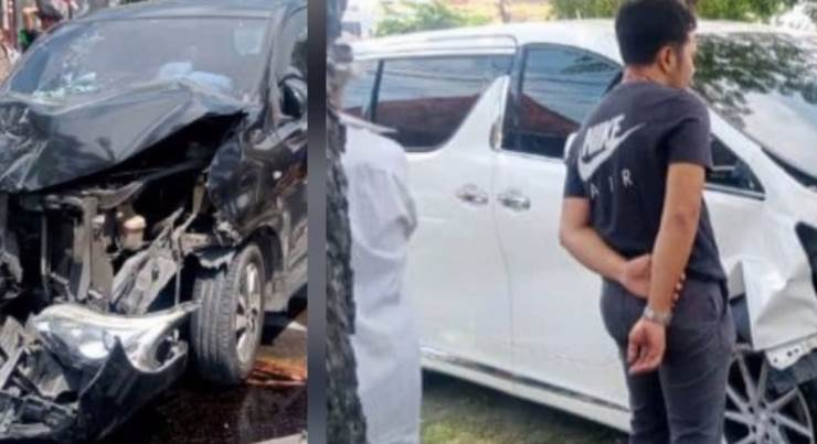 Tabrakan Beruntun Libatkan Vellfire Avanza Dan Betor Di Medan