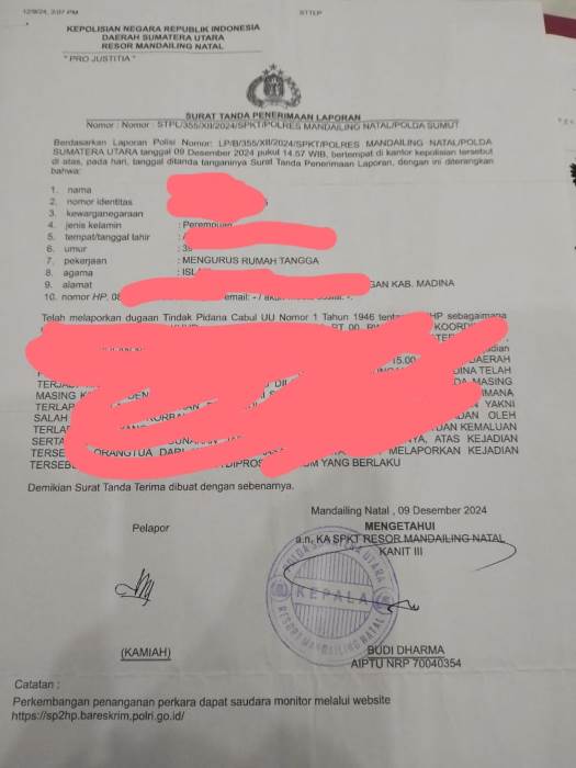 Bukti Surat Laporan Polisi