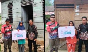 2 Keluarga Kurang Mampu di Tapanuli Selatan Terima Bantuan Sambungan Listrik Gratis