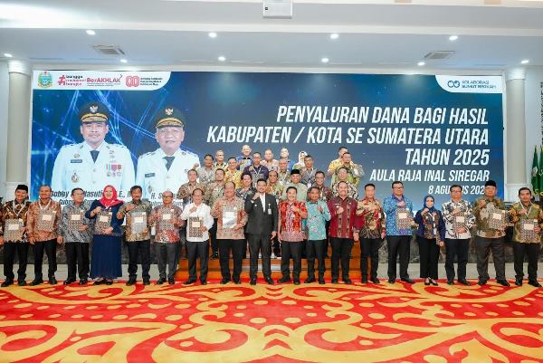 Gubernur Sumut Salurkan Rp674 Miliar Dana Bagi Hasil
