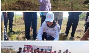 Kades Kedungwaringin Hj Tita Komala Ground Breaking Posyandu Flamboyan di GCC 2