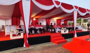 Kapolsek Cikarang Pusat Pimpin Pengamanan Fun Bike HUT RI ke-80 dan HUT Kabupaten Bekasi ke-75