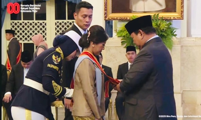 Menkomdigi Meutya Hafid Terima Bintang Mahaputera Utama Dari Presiden Prabowo