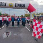 Meriah! Lomba Gerak Jalan HUT ke-80 RI di Karimun Libatkan 335 Regu