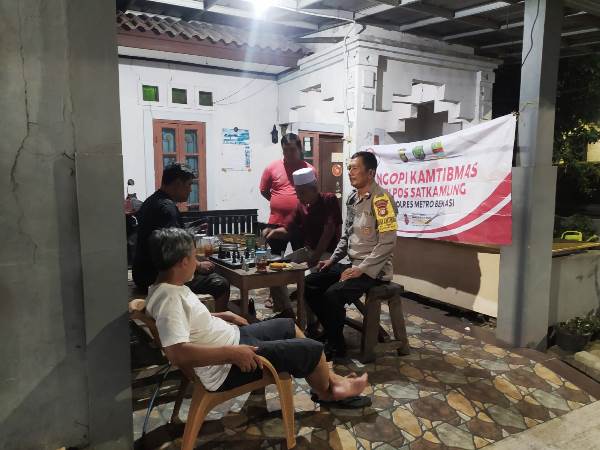 Ngopi Kamtibmas Di Jayamukti Polsek Cikarang Pusat Ajak Warga Perkuat Sinergi Cegah 3c