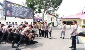 Polres Padangsidimpuan Gelar Latihan Dalmas Antisipasi Aksi Unjuk Rasa