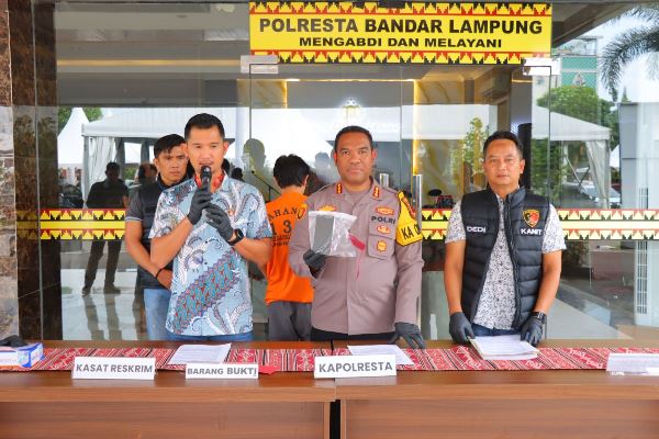 Residivis Pencurian Dan Narkoba Di Bandar Lampung Dibekuk Polisi Usai Gasak Dua Ponsel