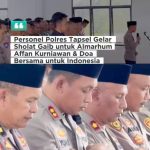 Polres Tapsel Gelar Sholat Ghaib untuk Almarhum Affan Kurniawan