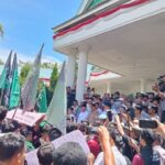 Aksi Demo Cipayung Plus di DPRD Madina Berlangsung Damai dan Tertib