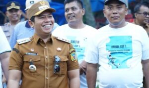 Bupati Padang Lawas Resmi Buka Turnamen Sepak Bola Barsel Cup I Tahun 2025