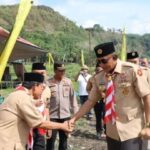 Kapolres Tapsel Buka Perkemahan Bhakti Saka Bhayangkara 2025 di Paluta