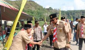 Kapolres Tapsel Buka Perkemahan Bhakti Saka Bhayangkara 2025 di Paluta