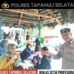 Polsek Batangtoru Amankan Objek Wisata, Ingatkan Warga Waspada Banjir Bandang