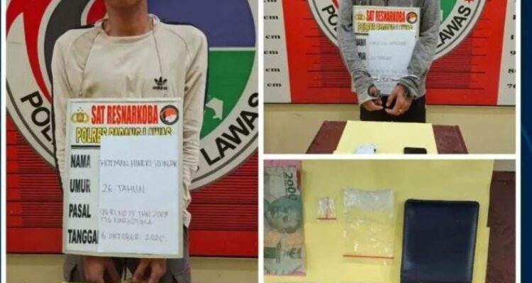 Dua Pengedar Sabu Lintas Sumut-Riau Dibekuk Satresnarkoba Padang Lawas
