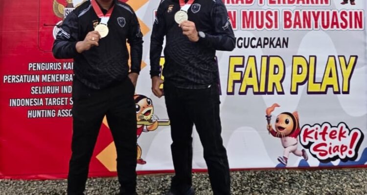 Kapolres Muba dan Kapolsek Sanga Desa Sumbang Medali Perak Untuk Bumi Serasan Sekate di Porprov Sumsel XV