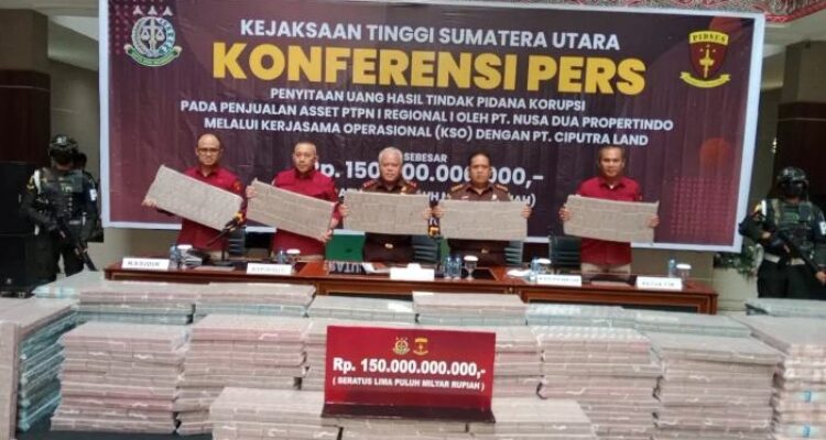 Korupsi Alih Lahan PTPN I, Kejati Sumut Sita Rp150 Miliar dan Tetapkan Tiga Tersangka