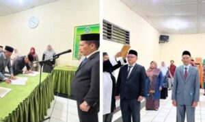 Tiga Kepala MTsN di Tapanuli Selatan Resmi Dilantik, Kakan Kemenag Tekankan Pentingnya Adaptasi Digital