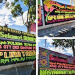 Papan Bunga Berjejer di Depan Mapolres Padangsidimpuan, Warga Apresiasi OTT Oknum Aktivis