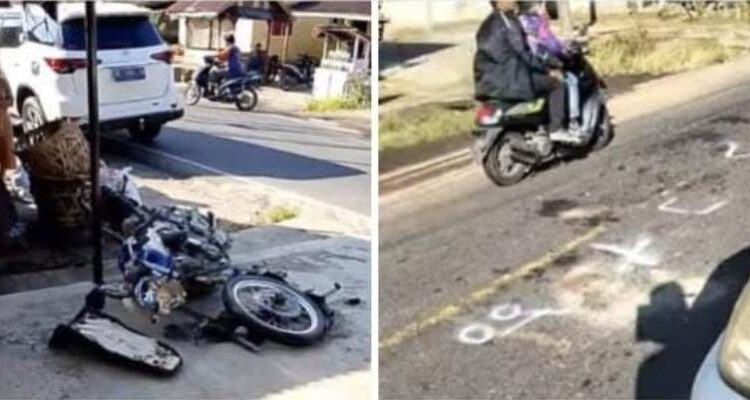 Kecelakaan Maut di Angkola Barat: Pemotor Terluka Parah Diseruduk Fortuner