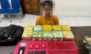 Polda Riau Gagalkan Penyelundupan 10 Kg Sabu dan Pil Happy Five dari Malaysia