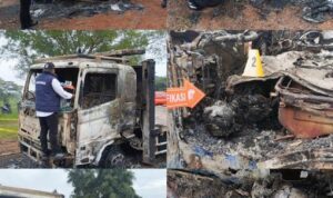 Polda Sumsel Dalami Kasus Truk Terbakar di Ogan Ilir, Satu Jasad Ditemukan Hangus