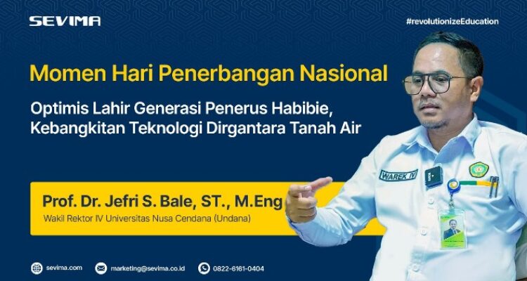 Hari Penerbangan Nasional, Warek Undana Prof Jefri Optimis Lahirnya Habibie Baru