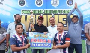 TN Sipirok Juara Pargarutan Julu Cup II, Sekda Tapsel Apresiasi Semangat Sportivitas Peserta
