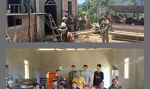 Warga Malombu Apresiasi Kepedulian Koramil 19 Siais dalam Pembangunan Gereja